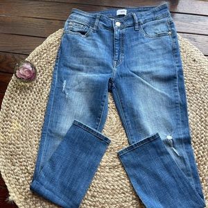 MID RISE CROP SKINNY JEANS
